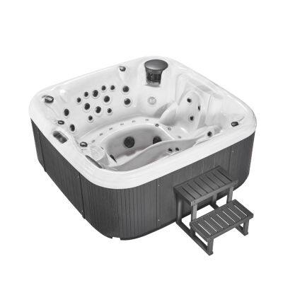 Joyspa JY8807 Acrylic Message Bathtub 4 Person Factory USA Imported Acrylic Wholesale Spa Bathtub