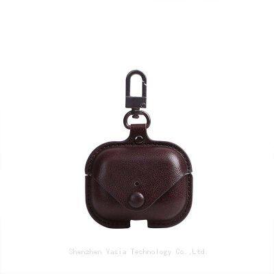 Case for Airpods 1/2 3 4 Pro 2 Cover PU Leather Luxury Bag Shockproof Earphone Cover for Airpods Case