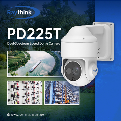 Smart Dual-Spectrum PTZ Security Camera with 256×192 Thermal and 5MP Visible Resolution