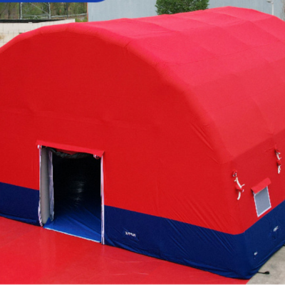 Modulares Katastrophenhilfe-Zelt-System mit einer Kapazität für 10 Personen und Lüftungspanelen