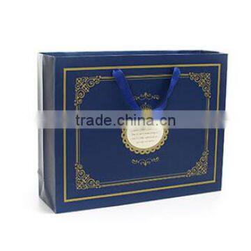 royal blue luxury gift paper bag