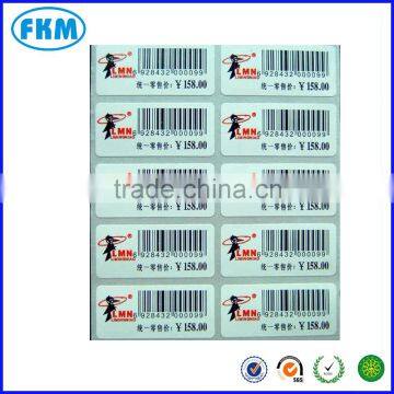 barcode label sticker with price