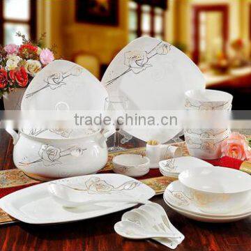 56 pcs hand painted picture dinner plates for weddings