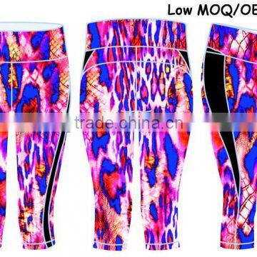 Women's Fitness Pants Capri Yoga Stretch Cropped Leggings