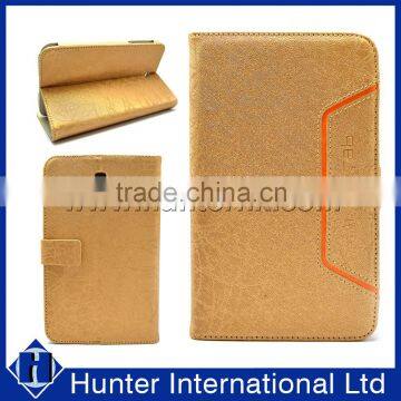 PU Leather Gold Golour Tablet Case For Galaxy Tab 4
