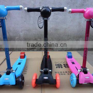 new model With MP3 mini kick scooters/OEM color scooter/120mm pu wheel scooter