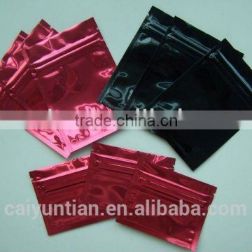 custom aluminum foil zipper bag multi-colors bags