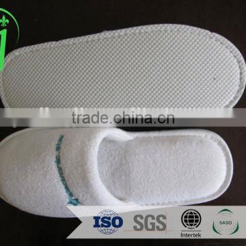 washable white color terry towel hotel slippers / hoel slippers /washable soft sole slippers