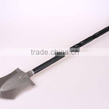 Aluminum handle steel holder beach shovel for travel camping use