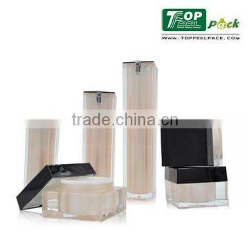 15ml/30ml/50ml square airless bottle series for cosmetic packaging