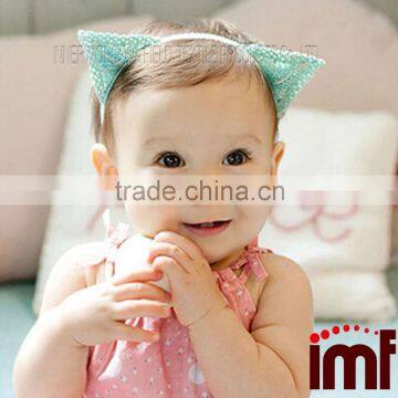 Mint Photo Crops Baby Headband