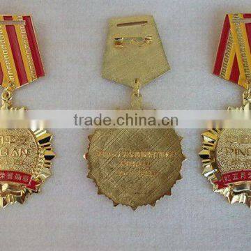 custom high quality metal medal sports medal with gold silver bronze plating
