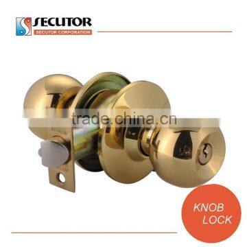 Satin Stainless Steel Cylindrical Knob Entrance Door Lock photo-5