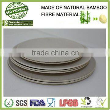 various sizes custom serving design bamboo fiber hot dishes and plates