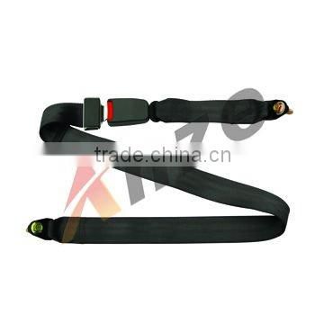 simple 2 points car safety belts& E-mark certificate lap black seat belt