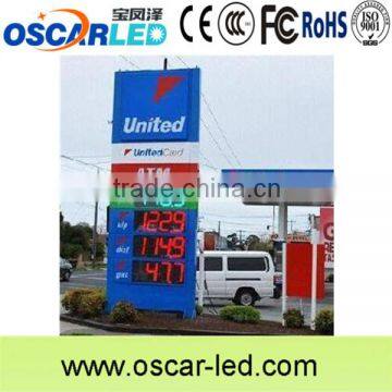 china supplier outdoor led clock temperature display with good price