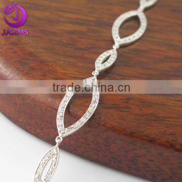 Hot Sale Charm 925 silver artificial diamond bracelet