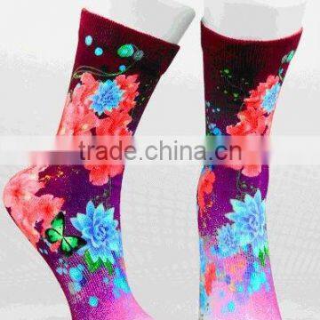 tube socks custom sublimation printing socks women