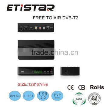 High quality mini HD DVB T2 free to air cable set top box price