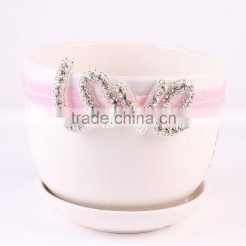 Newborn Baby Kids Pearl Diamond Headband Photo Props Crystal Hair Band Wh-1759 photo-4