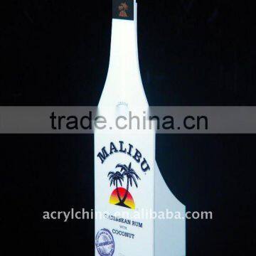 2014 bottle shaped menu sign beer brand display