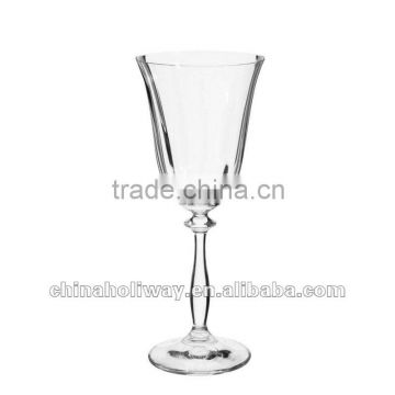 Optical clear stemmed water glass