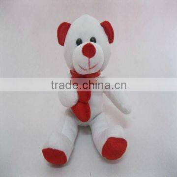 plush valentine mini stuffed bear with heart