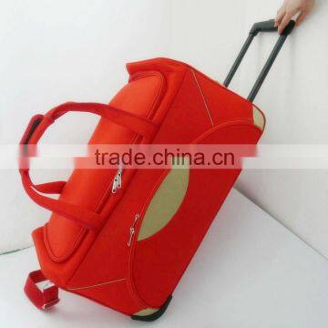 Latest Design red Travel bags Portable women Luggage Suitcase Bag large capacity Trolley Bag