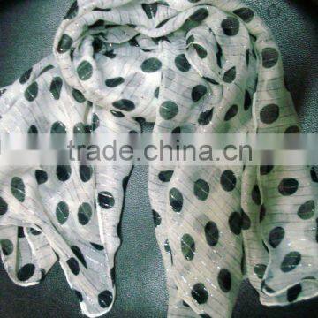 Polka dot Cotton Scarves & Stoles