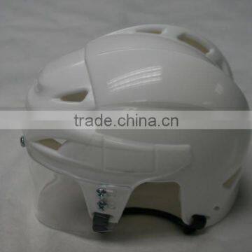 Popular new design mini ice hockey helmets with visor put on display