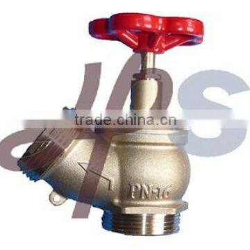 Brass Landing Hose Fire Valve With 30 Degree Outlet photo-2