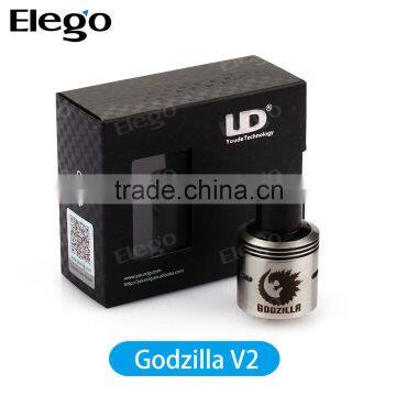 UD Godzilla V2 RTA tank 26650 Rebuildable Dripping Atomizer for 3 Coils Design Elego