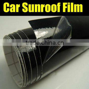 High Glossy Black Car Sunroof Film , Car Wrapping Film