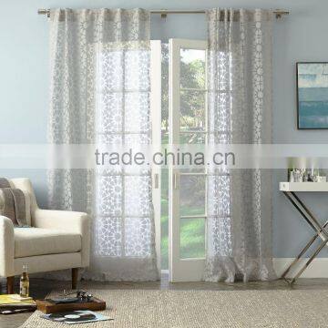 2015 elegant cheap burn out sheer curtain designs