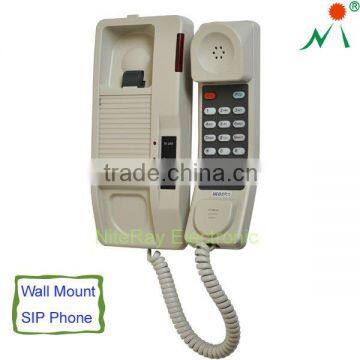 Asterisk compatible ip phones hotel wall mount telephone set