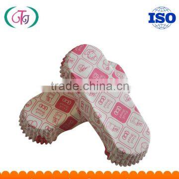 Food Grade Paper FSC Boat Shape Cake Cup Baking Cupcake Printed Sweet Cup Liners