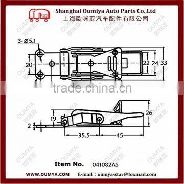 Stainless Spring Loaded Toggle Case Box Chest Trunk Latch Catch Clamp Clip Duckbilled Buckles 041082AS photo-2