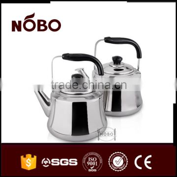 European style best stainless steel whistling hot water kettle