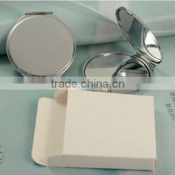 Professional compact metal Foldable makeup mirror/ Portable pocket mirror