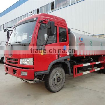 FAW 4*2 6 wheeler 8000 litres water tank truck price