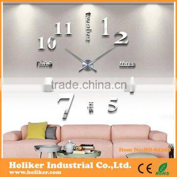 Large Luxury 3D DIY Clock for Home Decoration photo-3