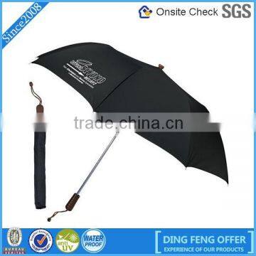 Fashion Novel 2 folding Gift Banana Hanging Umbrella with logo