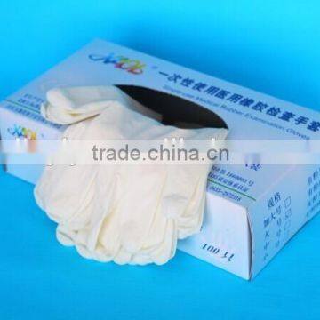 latex gloves(powder free)/nature latex gloves/disposable glove