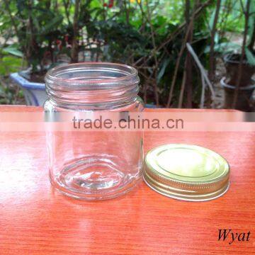 wholesale 180ml round glass honey jars glass jam food jars 6oz                        
                                                Quality Choice