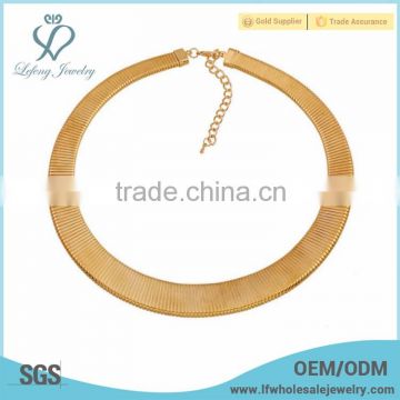 Wholesale Big Gold Stainless Steel Choker Chocker Necklace Jewelry