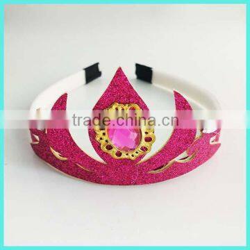 New nature fashion frozen princess roseo acrylic crown