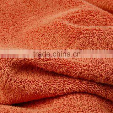 100% cotton loop back terry jersey plain dyed fabric