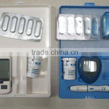 2015 New Design High Quality Big Screen Glucose Meter With PC-link USB Cable/ Precise Silver Strips/ No Pain Function Lancet Pen Quality Choice photo-6