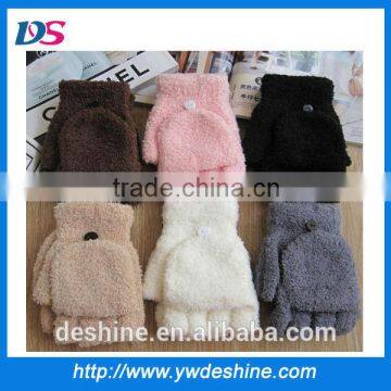 wholesale soft womens winter gloves knit mittens ST158