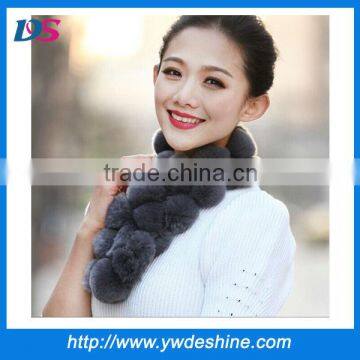 New product wholesale winter ladies rabbit fur scarf W210